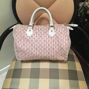 Louis Vuitton Mini Lin Speedy Pink